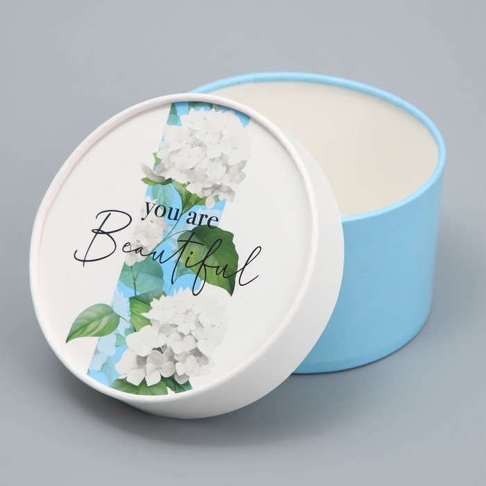 Коробка подарочная, упаковка, &laquo;Гортензия&raquo;, 12 х 12 х 8 см