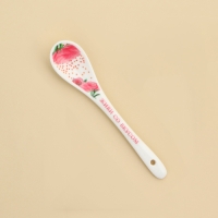 Ложка сувенирная &laquo;Самой прекрасной&raquo;, керамика, 2,5 х 12,5 см.