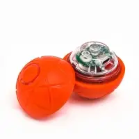 Интерактивная игрушка для собак "Гравитационный мяч", 5,5 см, оранжевая