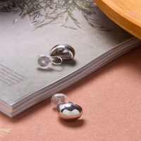 Клипсы &laquo;Тренд&raquo; крупная капля, цвет серебро