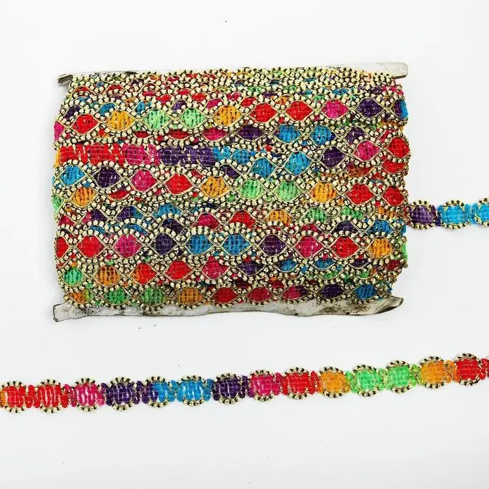 Тесьма многоцветная &laquo;Волна&raquo;, ширина 2,5 см, в упаковке 25 м