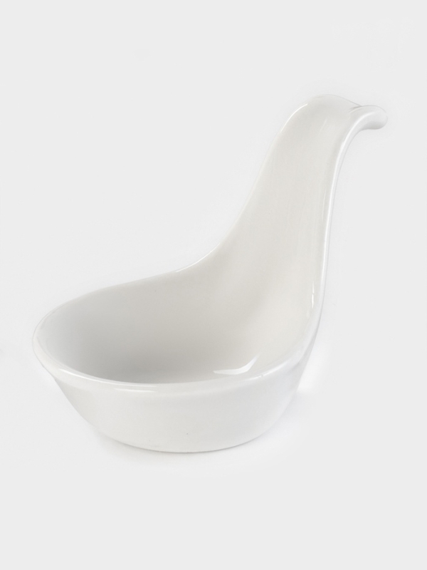 Соусник Доляна White Label, 9&times;5.5&times;6 см, фарфор, белый