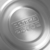 Чайник со свистком из нержавеющей стали Доляна &laquo;Сердце&raquo;, 3 л, с индикатором нагрева