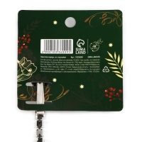 Заколка прядь со стразами новогодняя &laquo;Для самой волшебной&raquo;, на Новый год, 1,5 х 1,5 х 2 х 45 см