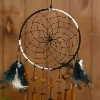 Музыка ветра "Ловец снов" бамбук 16х1х55 см  МИКС