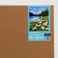Картина по номерам на холсте с подрамником "Ромашковое поле" 40*50 см