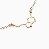 Кулон на цепочке &laquo;Молекула 02&raquo;, цвет золото