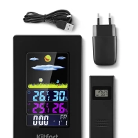 Метеостанция домашняя погодная станция часы КТ-3730