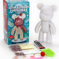 Алмазная мозаика на фигурке с полным заполнением &laquo;Медведь&raquo;, пироженка