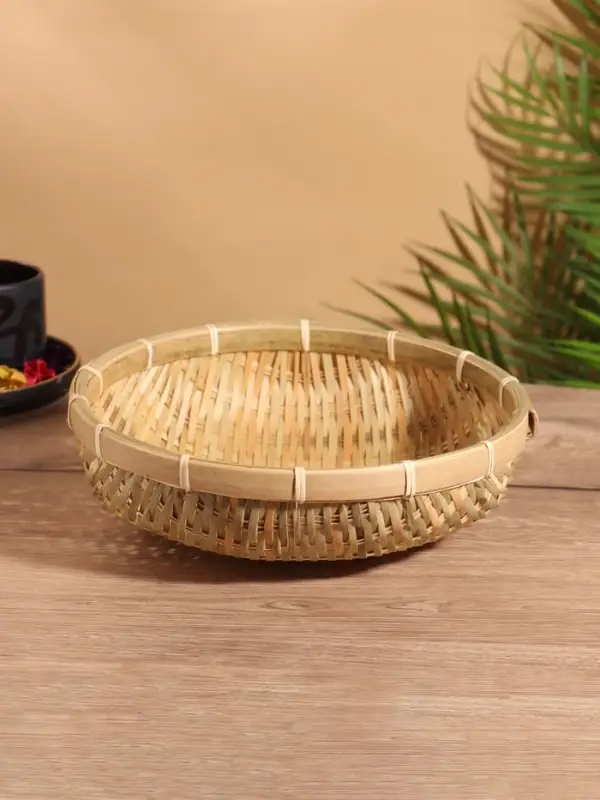 Чаша плетеная, 25 см, бамбук