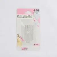 Иглы для вышивания по канве, d = 0,76/0,94/1,05 мм, 3,7 - 4,6 см, 6 шт