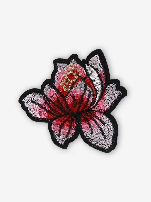 Термоаппликация &laquo;Лотос&raquo;, 8.5&times;8 см, розовая