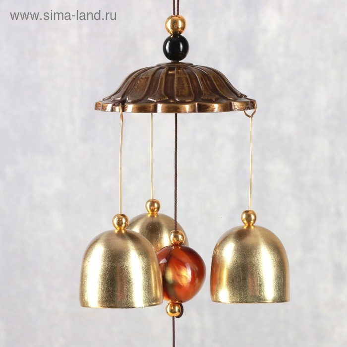 Музыка ветра металл "Бабочка" 3 колокольчика 40 см