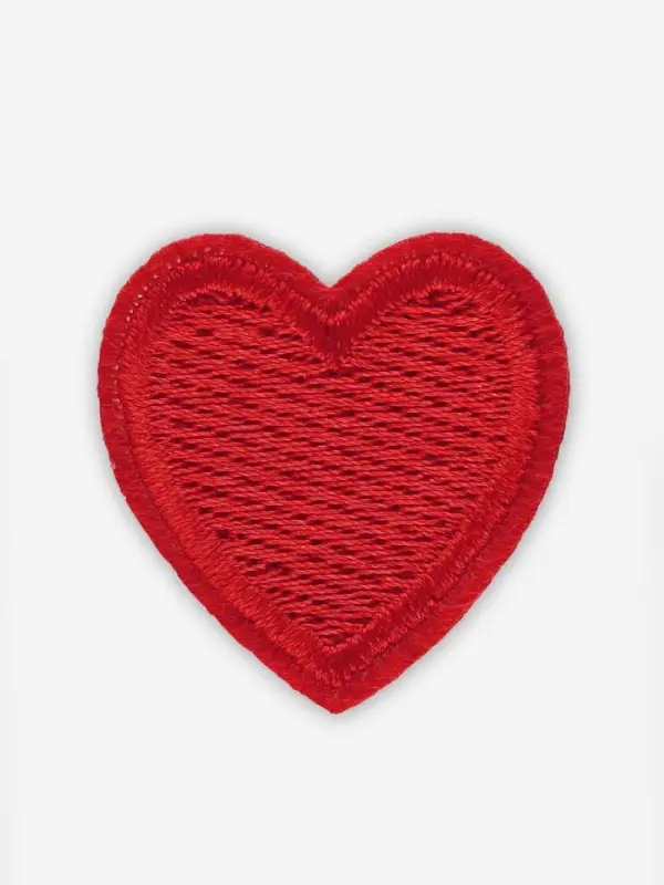 Термоаппликация &laquo;Сердце&raquo;, 3&times;3 см, красная
