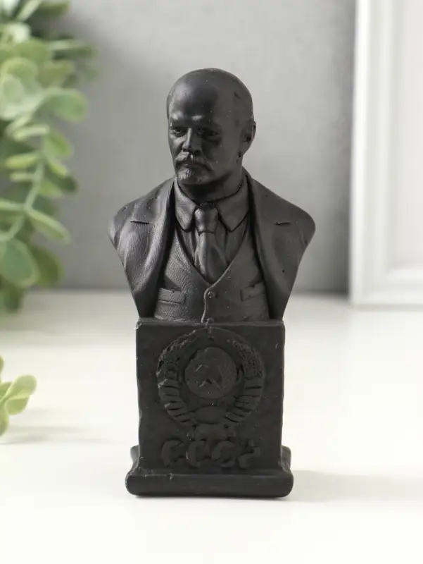 Бюст Ленина, 12х6х4.5см, графит