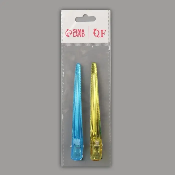 Зажимы для волос, набор - 2 шт., 11.5(&plusmn;1) см, МИКС