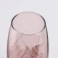 Ваза &laquo;Тодес&raquo; овал, h=26 см, стекло, светло-розовая