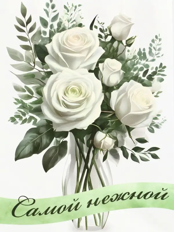 Пакет подарочный крафт &laquo;Самой нежной&raquo; 15&times;8&times;21 См