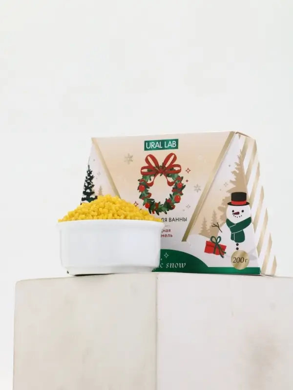 Жемчуг для ванны Magic snow, аромат ягодная карамель, 200 г, URAL LAB