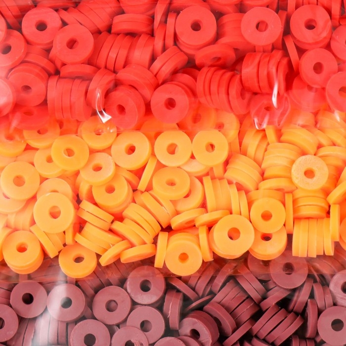 Бусины для творчества PVC "Поздняя осень" 5 цветов х 10 гр 0,6 см