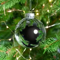 Елочный шар Finery Gloss, 8 см, глянцевый серебристый
