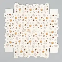 Коробка для макарун &laquo;С Новым годом&raquo;, веточки, 12 х 12 х 3.5 см