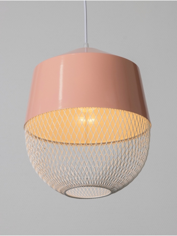 Светильник Lisa 1х40Вт Е27 светло-розовый  26х26х32см