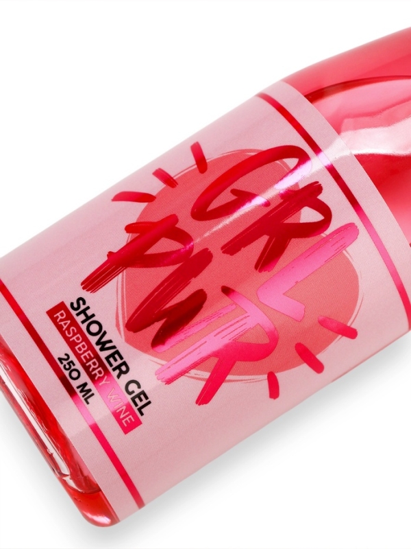 Гель для душа во флаконе шампанское GRL PWR, 250 мл, Новый Год