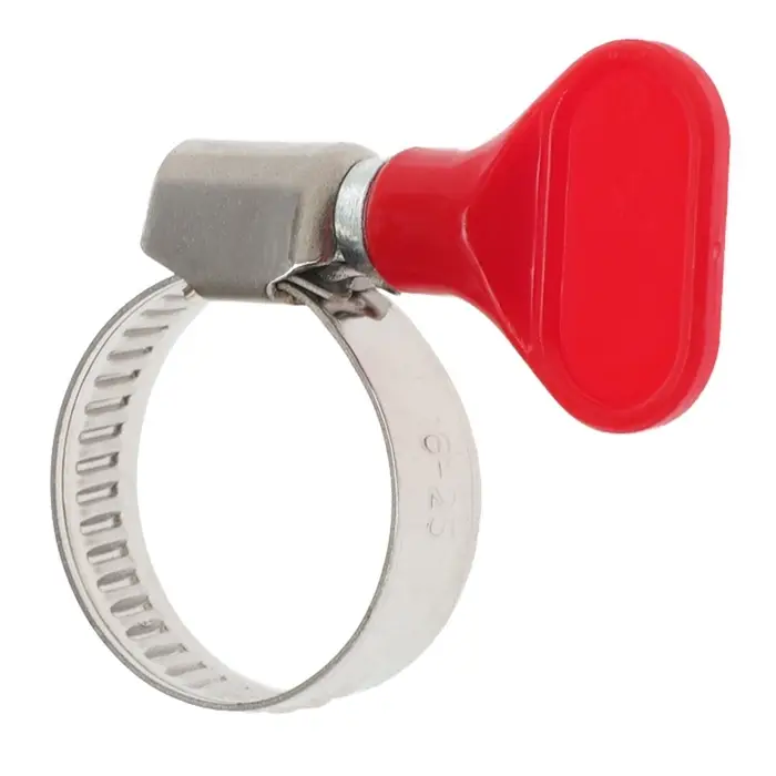 Хомут с &laquo;барашком&raquo; ZEIN engr, диаметр 16-25 мм, ширина 9 мм, нержавеющая сталь