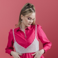 Серьги с жемчугом &laquo;Грейс&raquo; две бусины, цвет белый в золоте, шар №20