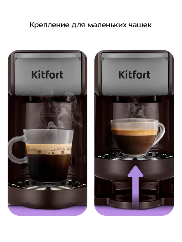 Кофеварка капсульная рожковая 3 в 1 КТ-7656 - 1400 Вт