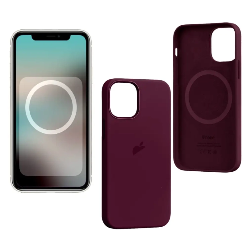 Чехол iPh 12 Pro Max Silicon Case  Plum