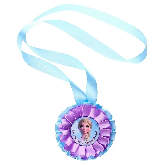 Медаль на выпускной &laquo;Выпускник детского сада&raquo;, 9 см, Холодное сердце