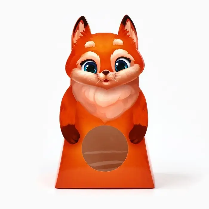 Коробка складная с окном &laquo;Лисичка&raquo;, 9 х 14 х 6 см