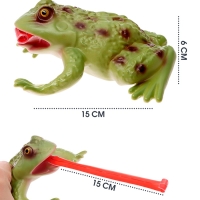 Фигурка животного &laquo;Лягушка. Длинный язык&raquo;, звуковые эффекты, 15 см.