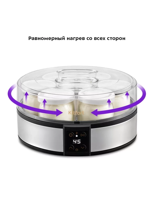 Йогуртница с баночками электрическая КТ-6363 - 20 Вт