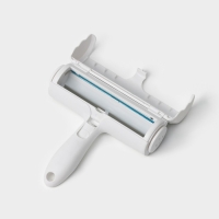 Щётка для удаления волос и шерсти Доляна, 19&times;18,5&times;5,5 см, цвет белый