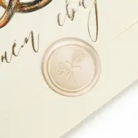 Конверт для денег с наклейкой, &laquo;С днём свадьбы&raquo;, тиснение, 17.5 х 9 см