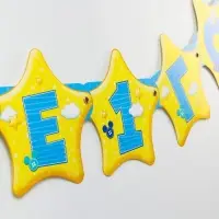 Гирлянда на люверсах &laquo;Мне 1 год&raquo;, длина 140 см, Микки Маус