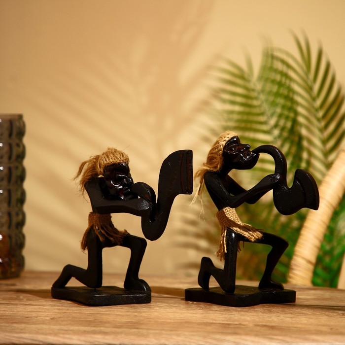 Сувенир из дерева &laquo;Абориген музыкант&raquo;, 15&times;8&times;19 см