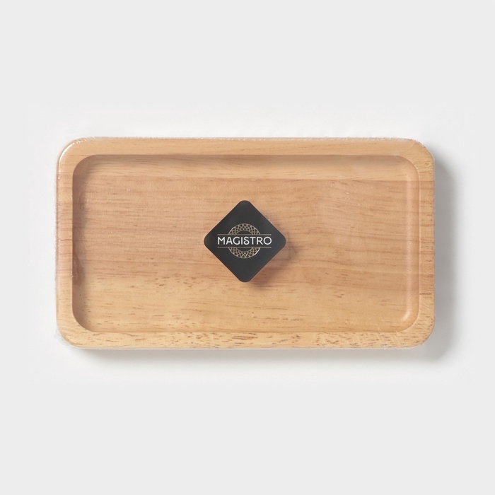 Менажница Magistro Tropical, 18&times;10&times;1,8 см, каучуковое дерево