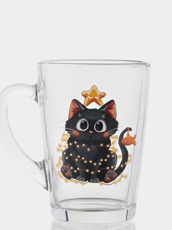 Кружка "Каппучино" "Озорные котики" 300 мл