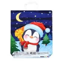 Пакет &laquo;Сюрприз от пингвина&raquo;, полиэтиленовый с петлевой ручкой, 42&times;38 см