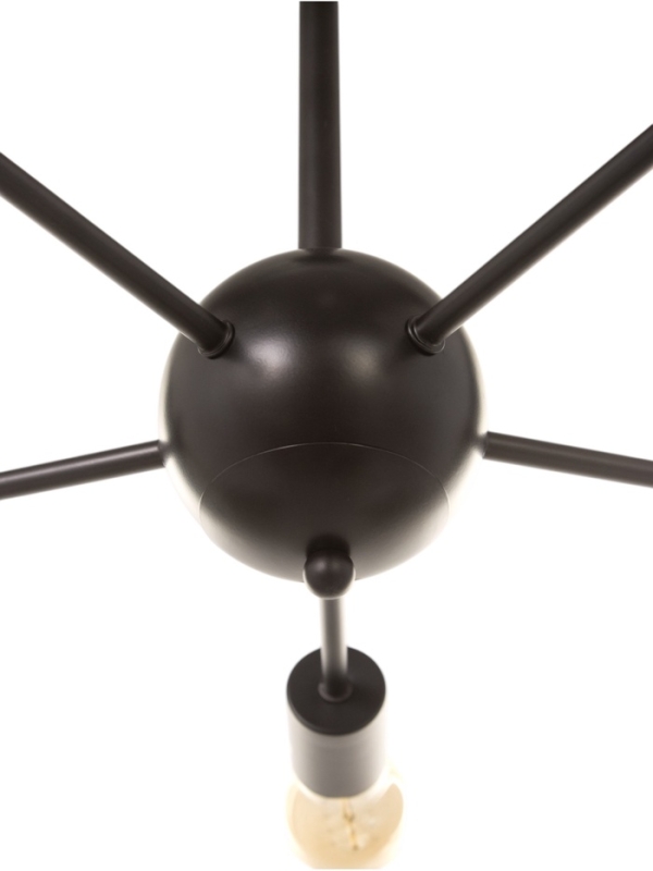 Люстра "Кон" 5х40Вт Е27 черный 50х50х43см