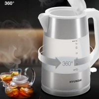 Чайник HYK-P4025 1,9л 2200Вт белый (пластик)