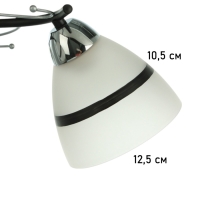 Люстра "Лайма" 3хЕ27 40Вт черно-хромовый 46х46х24 см