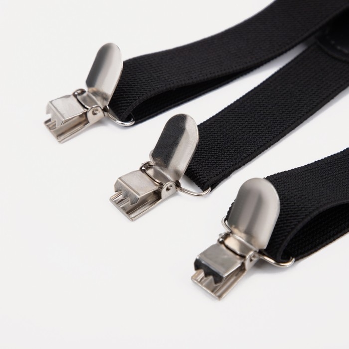 Подтяжки детские &laquo;Выбражулька&raquo;, ширина 2.5 см, бабочка, цвет чёрный