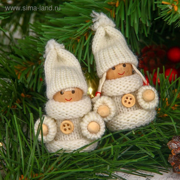 Игрушка-подвеска &laquo;Счастливый малыш&raquo;, цвет белый, МИКС