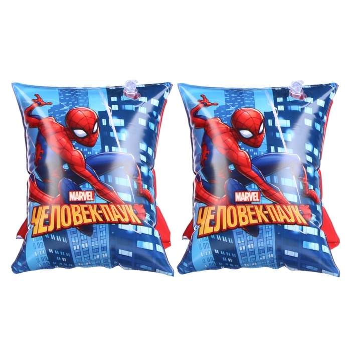 Нарукавники &laquo;Человек Паук&raquo;, детские, для плавания, 20х16 см., цвет синий