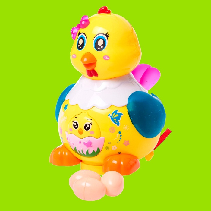 Развивающая игрушка &laquo;Курочка&raquo;, световые и звуковые эффекты, несёт яица, МИКС